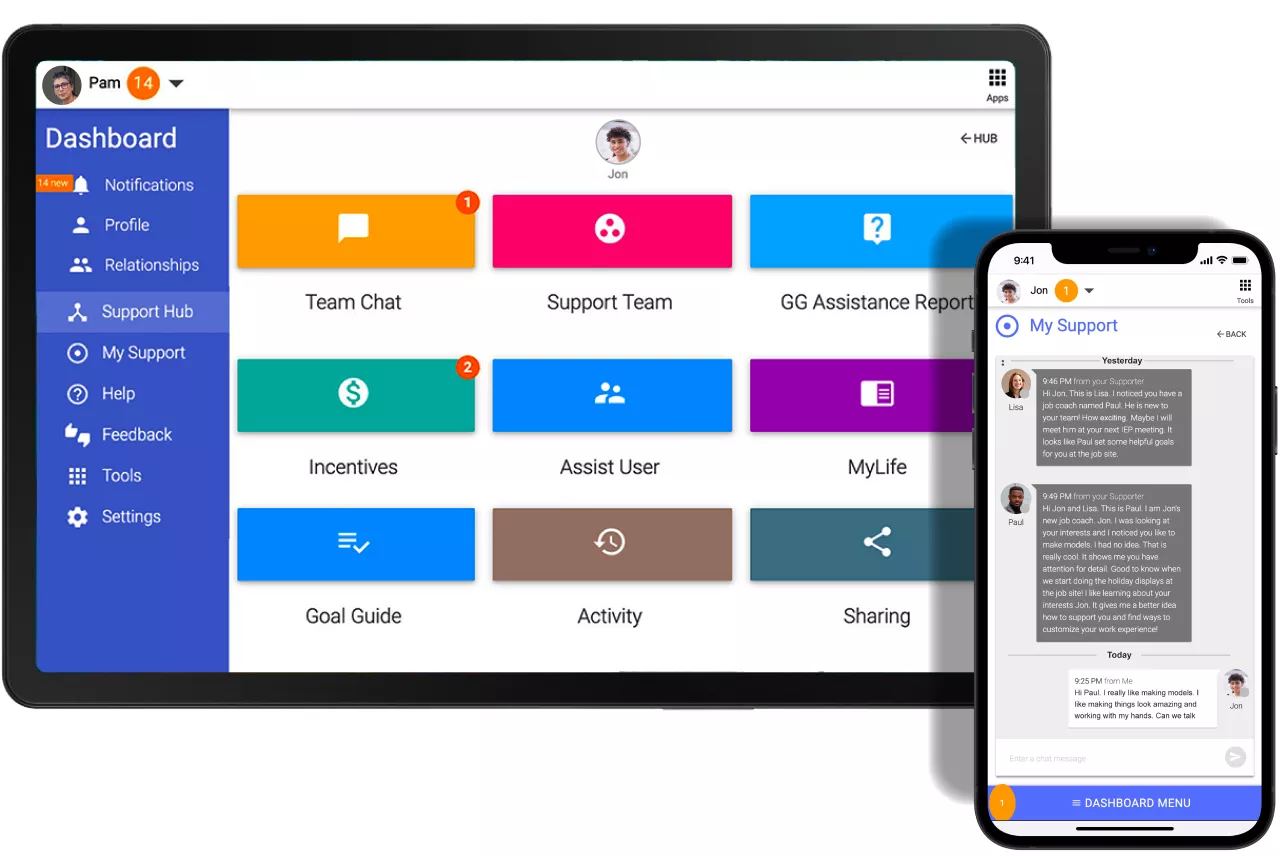 Support Hub for cognitopia allowing users to get help easily.